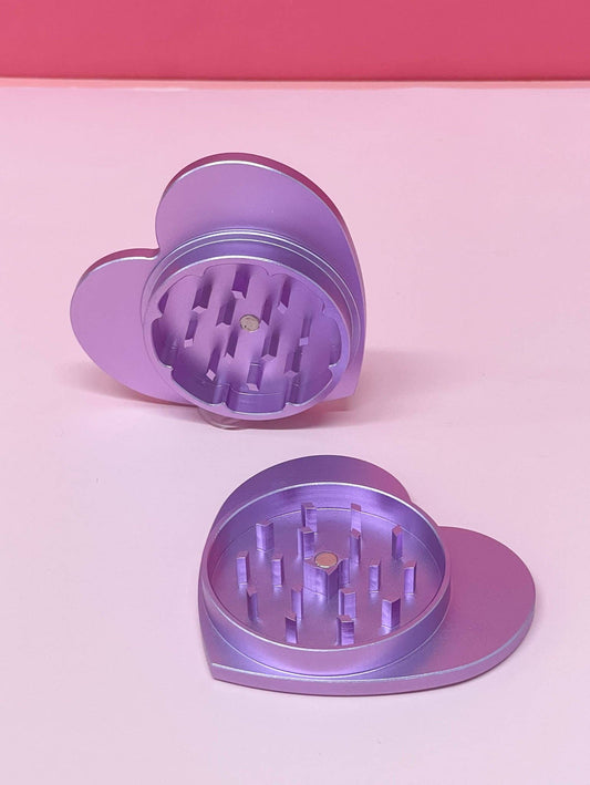 2-PIECE HEART GRINDER: PURPLE