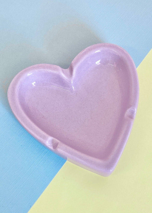 CANDY HEART ASHTRAY: LAVENDER